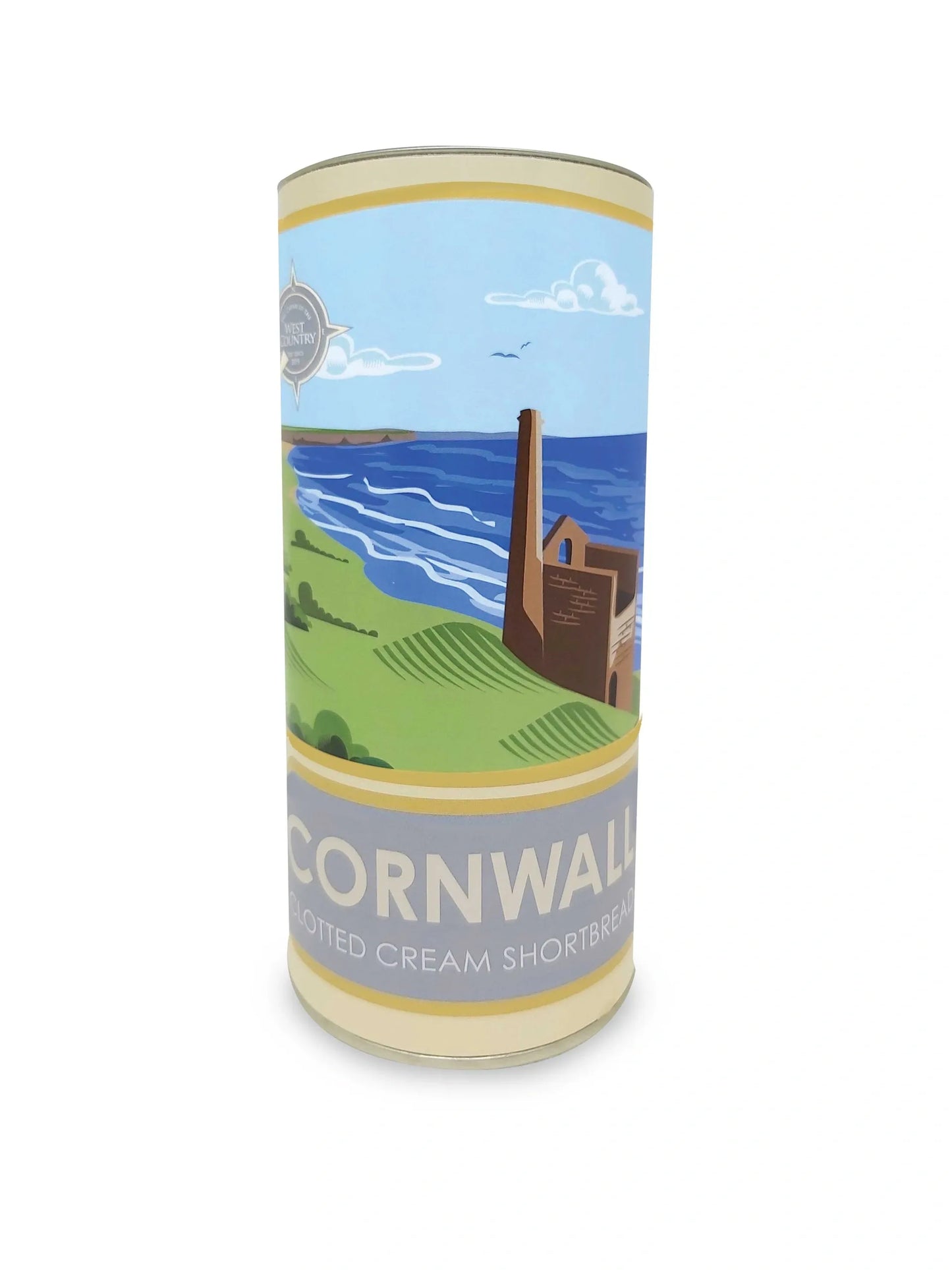 Clotted Cream Shortbread Tube - Tin Mine 200g