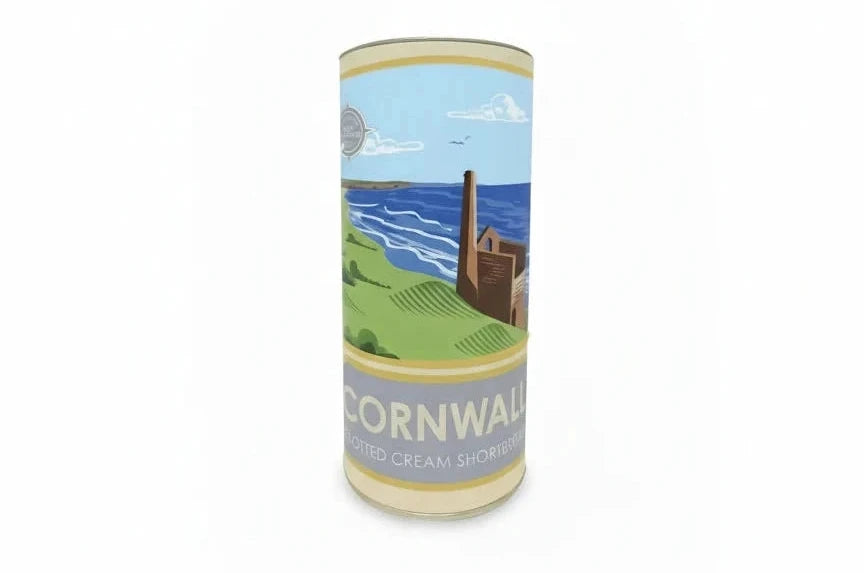 Clotted Cream Shortbread Tube - Tin Mine 200g
