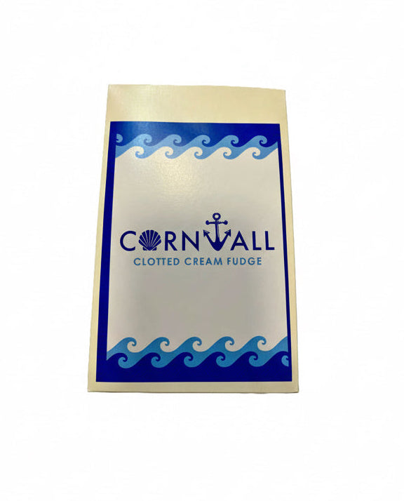 Clotted Cream Fudge Carton - Cornwall Wave Pattern 150g