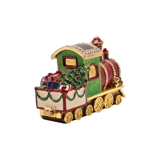 Christmas Train Treasured Trinket Box