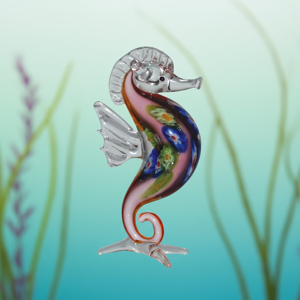 Glass Seahorse Figurine