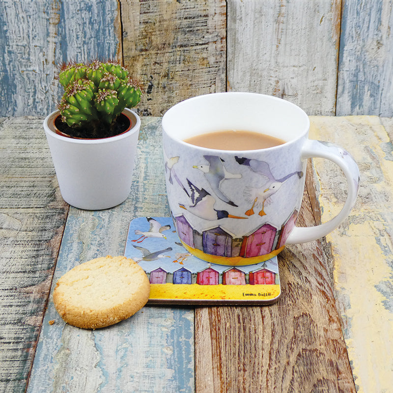 Emma Ball 'Coastal Seabirds' Bone China Mug with Gift Box