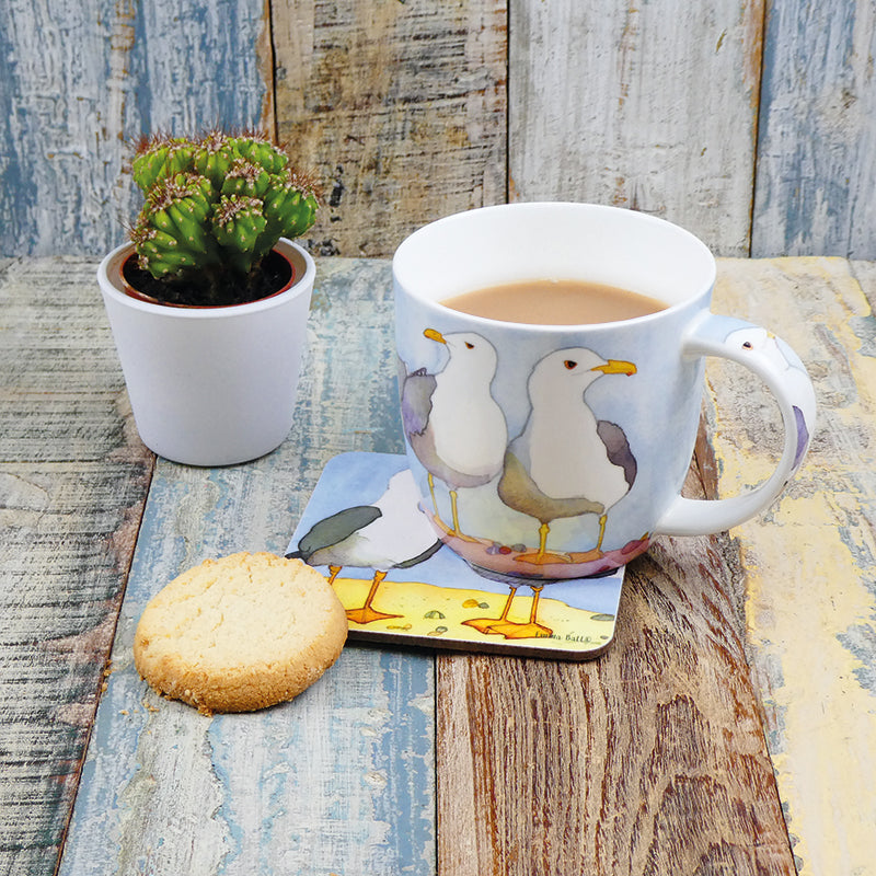 Emma Ball ‘Seagulls’ Bone China Mug with Gift Box