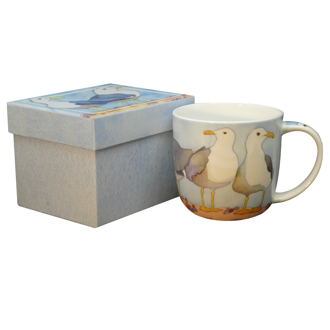 Emma Ball ‘Seagulls’ Bone China Mug with Gift Box