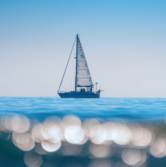 “Sunlight & Sparkling Sea” Greetings Card