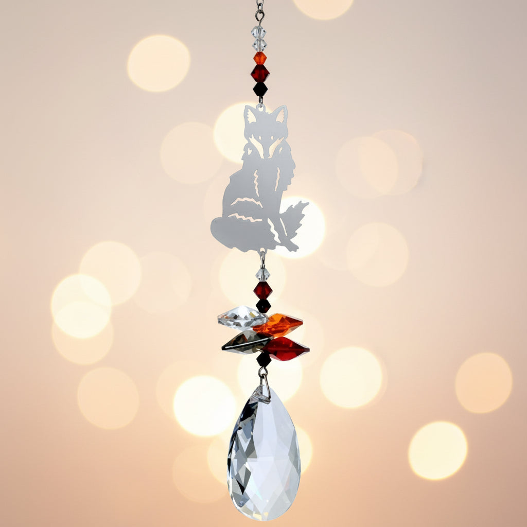 Crystal Fantasies Large Fox Russet Red