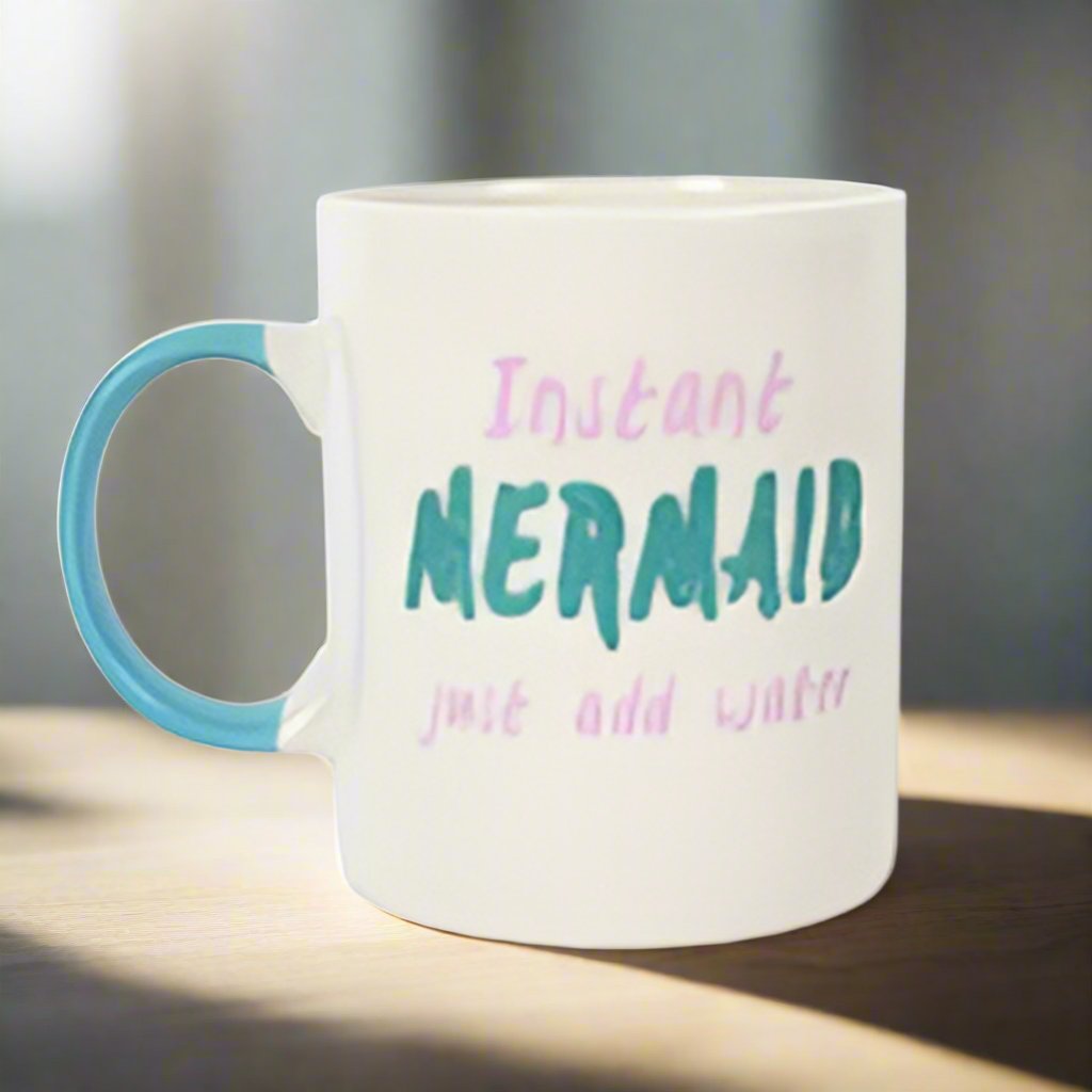 'Instant Mermaid Just Add Water' Bone China Mug