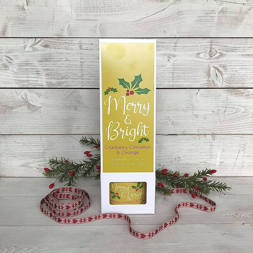 Merry and Bright, Cranberry, Cinnamon & Orange, Scented Room Diffuser
