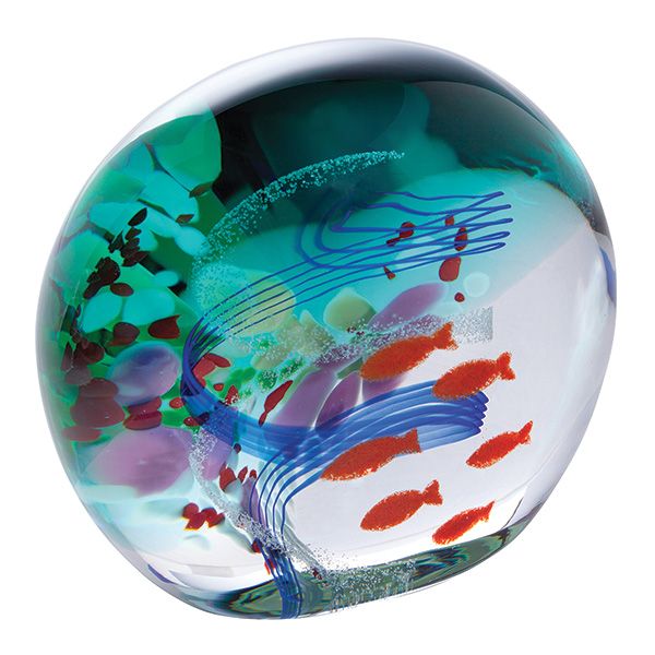 Ocean Shoal Paperweight, Caithness Glass