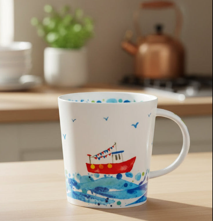 Dunoon 'Floaty Boaty' Bone China Mug