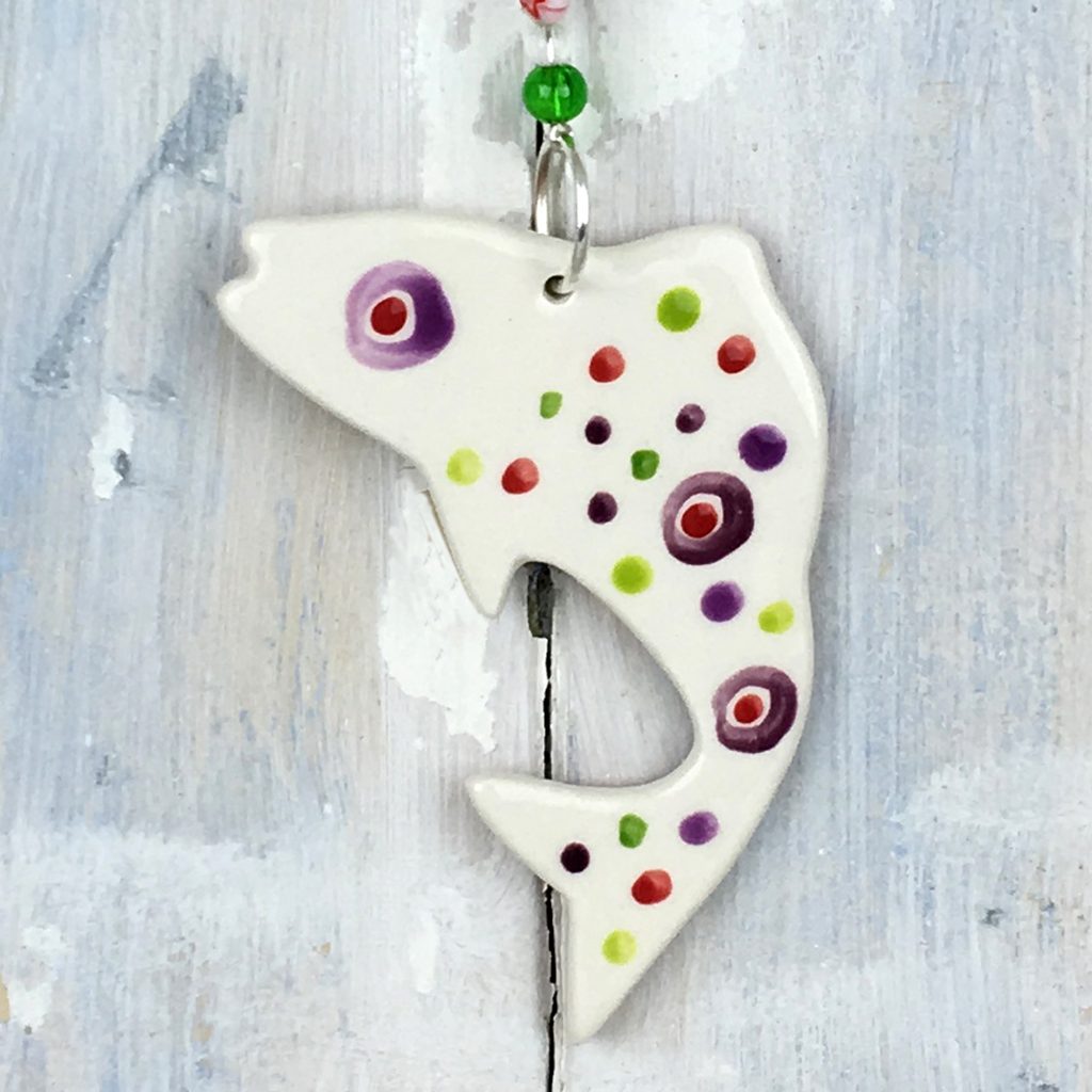 Colour Fish Ceramic Hanging Decoration