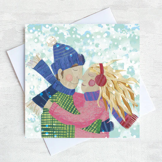Eskimo Kiss Christmas Card