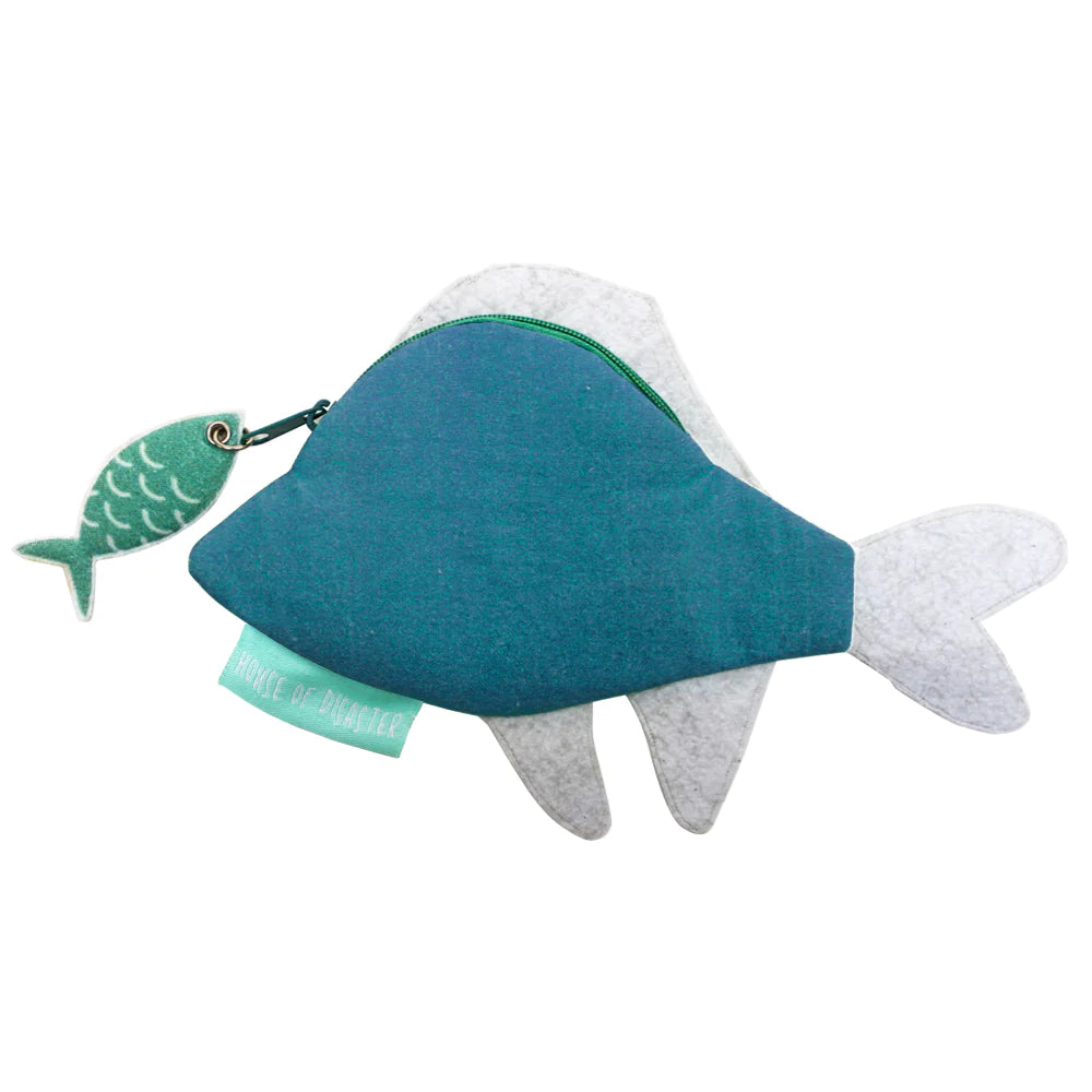 Little Arc Sequined Fish Shaped Coin Pouch