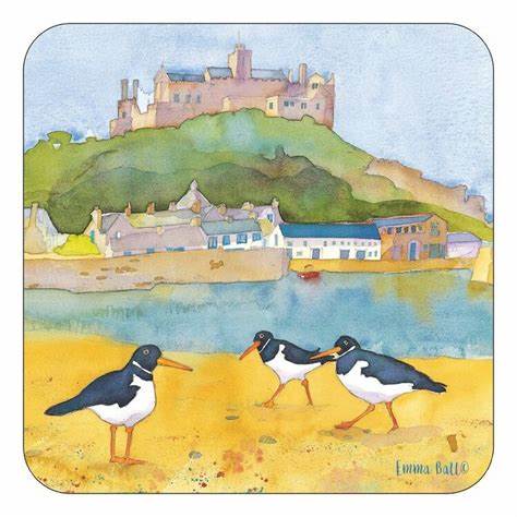 "Low Tide" drinks coaster