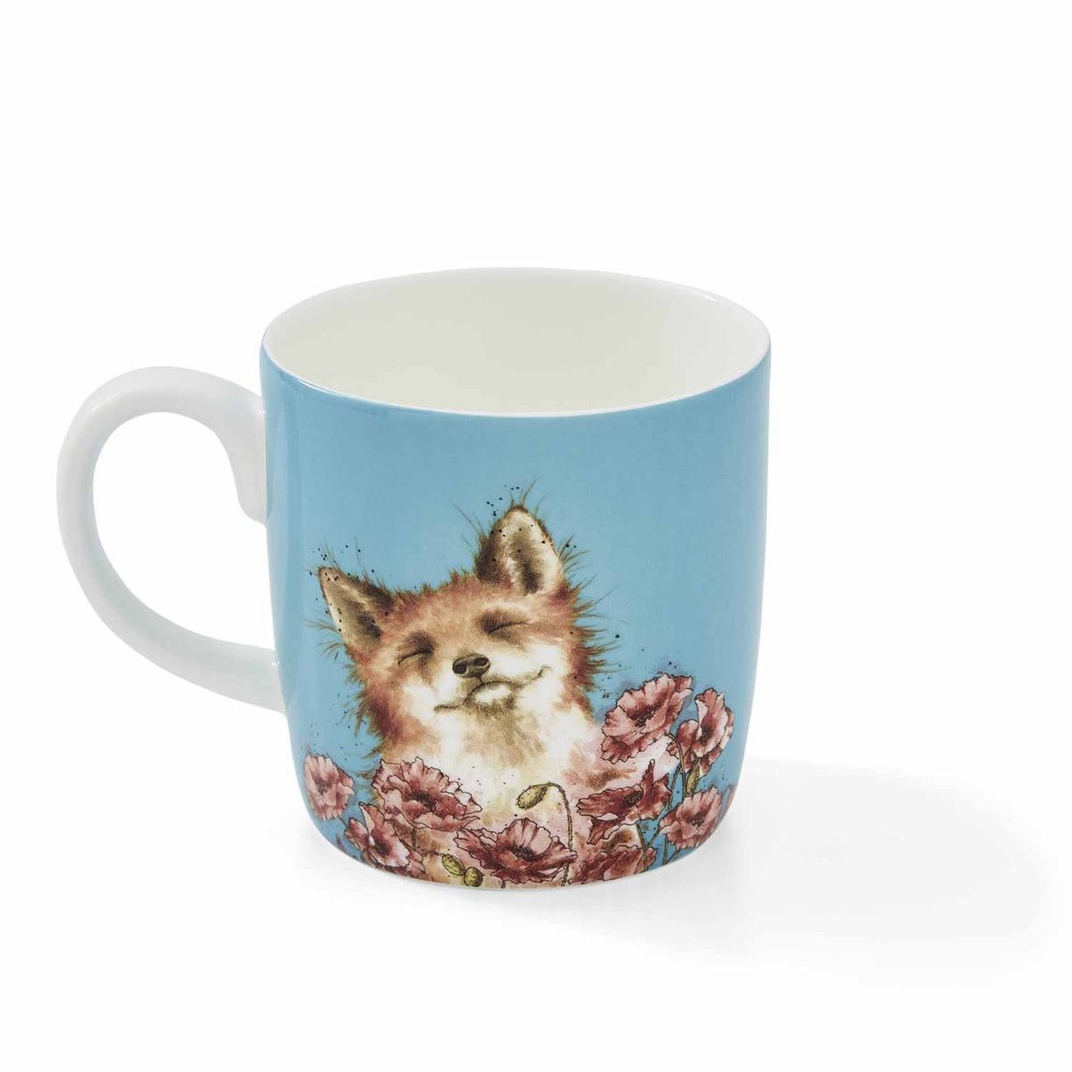 Royal Worcester, Wrendale, ‘Poppy Field’ Fox Bone China Mug