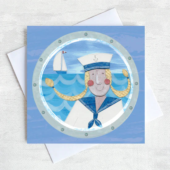 “Sailor Girl” Greetings Card