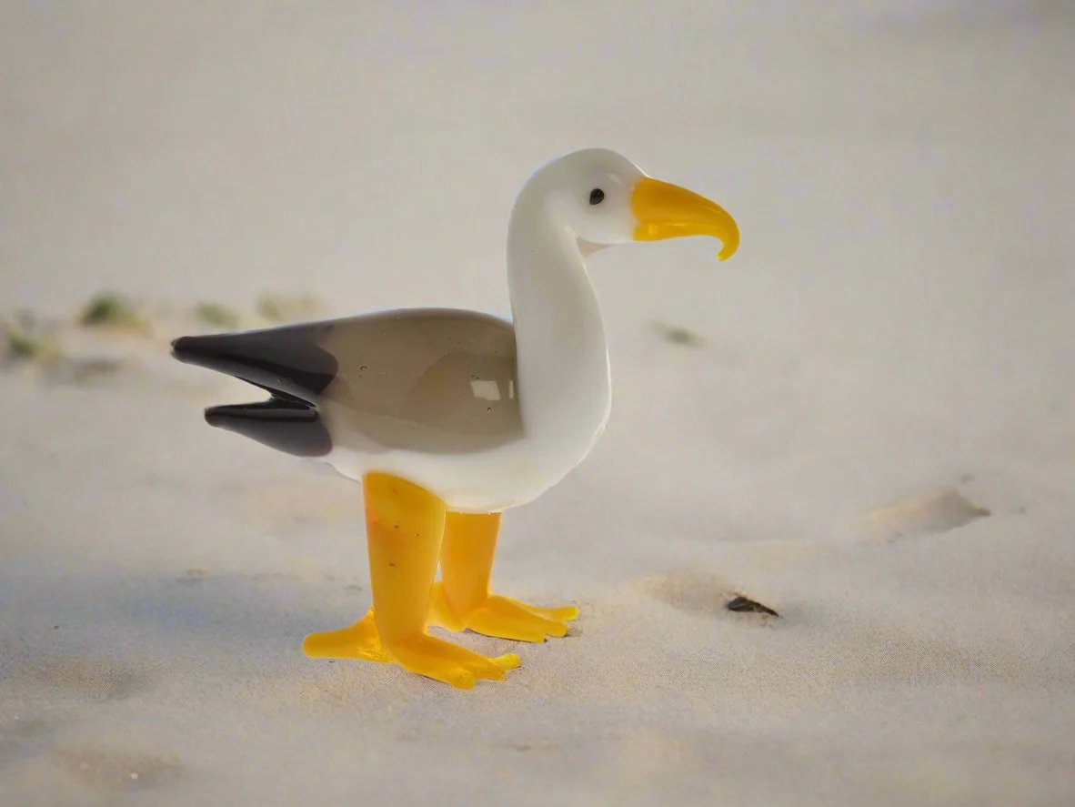 Small glass Seagull