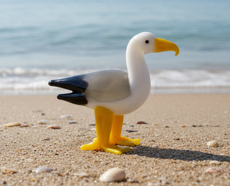 Small glass Seagull