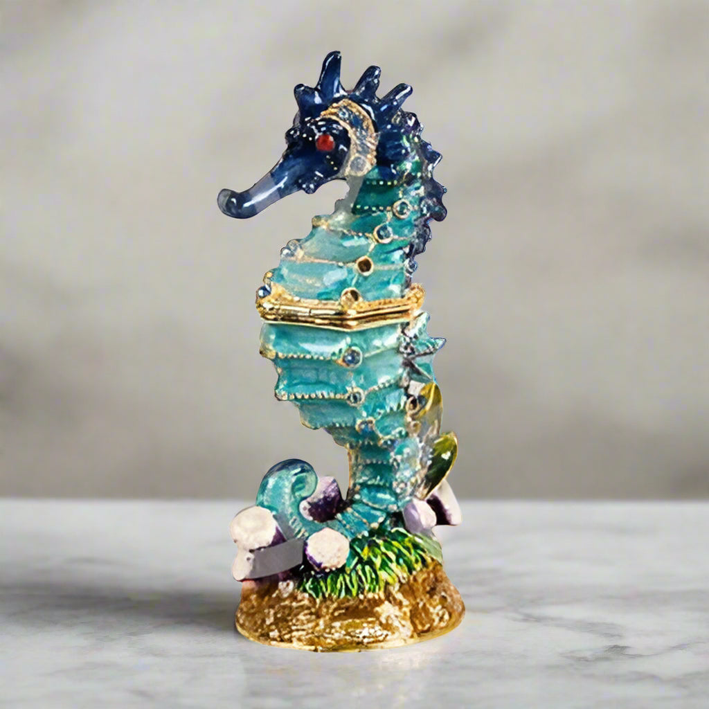 Seahorse Treasured Trinket Box