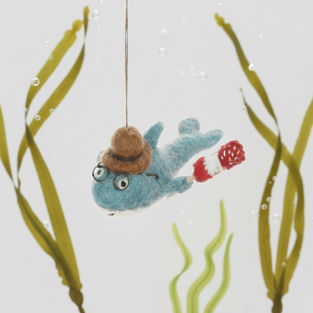 Handmade Felt Summer Holiday Shark