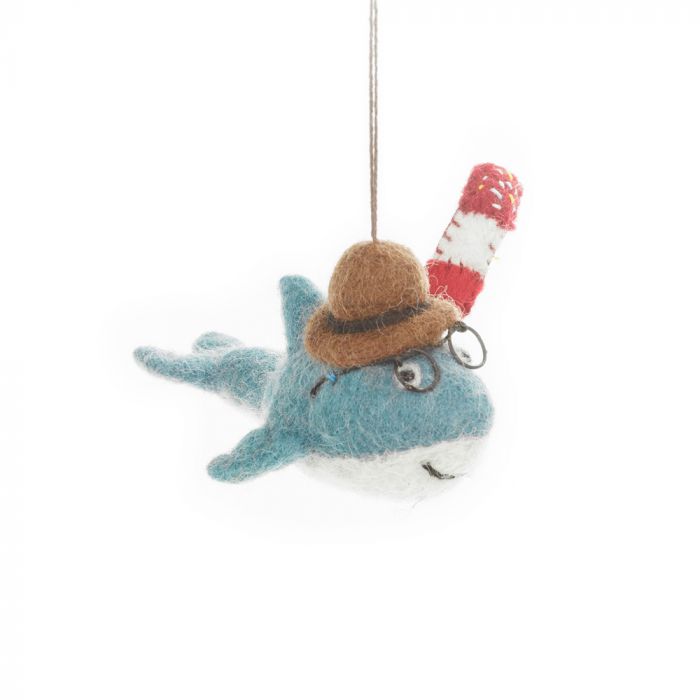 Handmade Felt Summer Holiday Shark