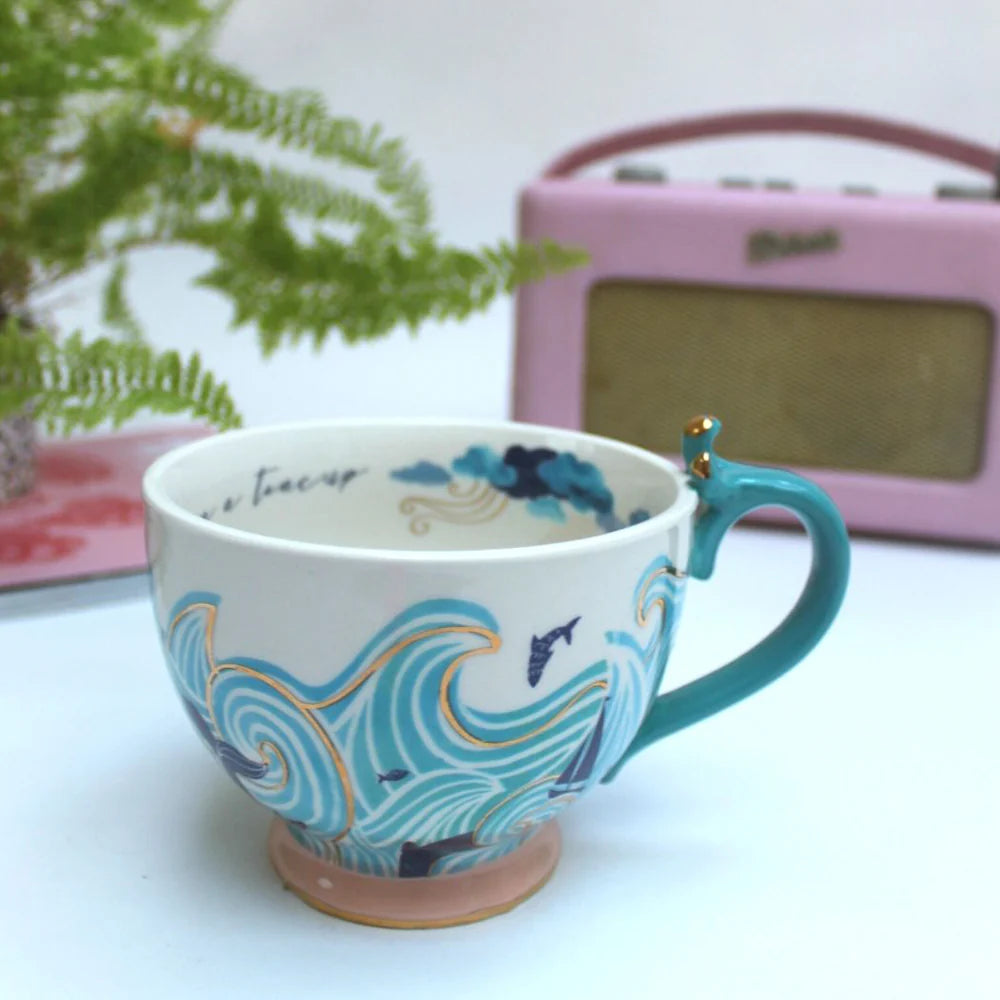 By The Sea Storm Tea Cup with Gift Box