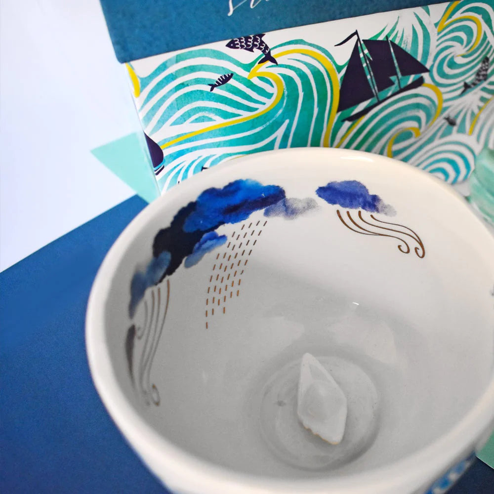 By The Sea Storm Tea Cup with Gift Box