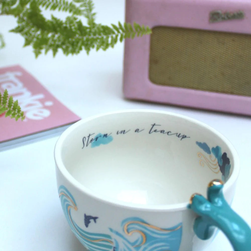 By The Sea Storm Tea Cup with Gift Box