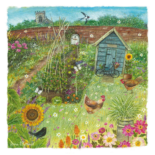 Country Lanes - Sunflower Garden Greetings Card