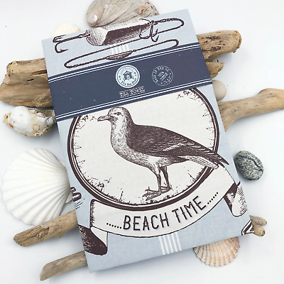 Vintage Sea Gull Tea Towel, The Sea Shed