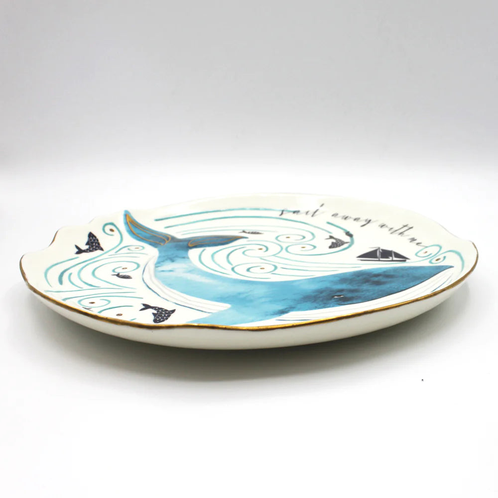 By The Sea Whale Plate