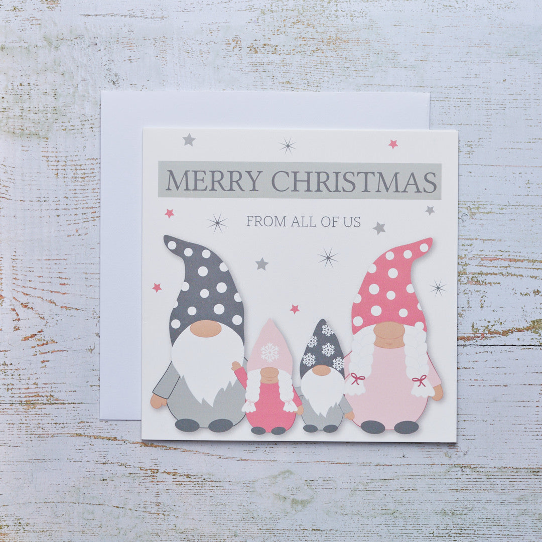 Merry Christmas 'From all of Us' Gnome Card