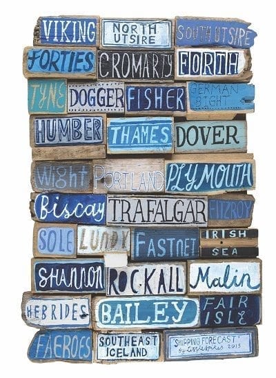 Shipping Forecast Greetings Card