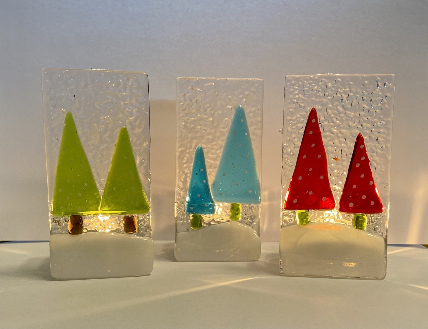 Christmas Tree Glass Nightlight Holder