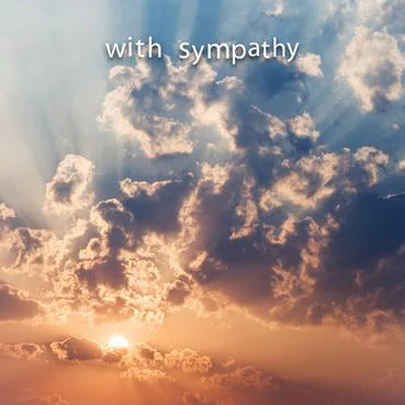 With Sympathy Cloud Greetings Card