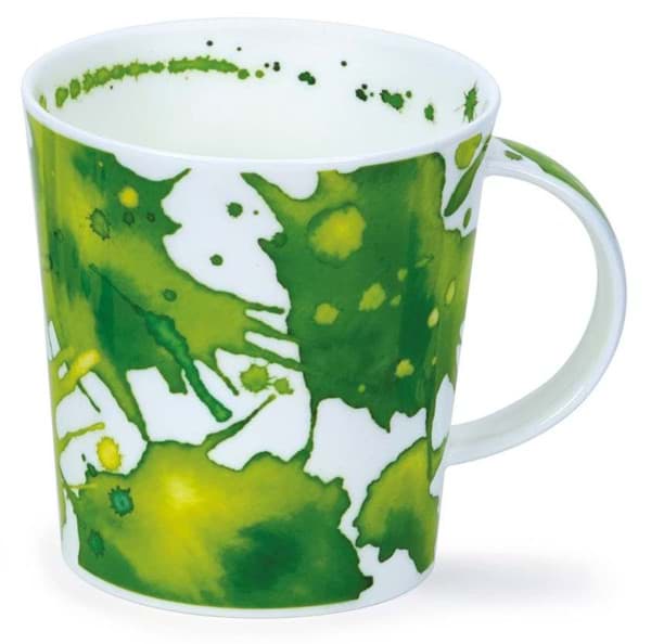 Dunoon Lomond Splosh! Green, Bone China Mug