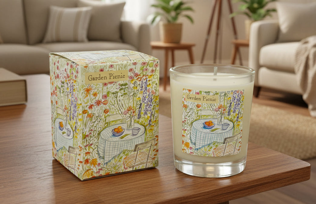 Vegan Lime, Basil & Mandarin Scented Candle, 9cl