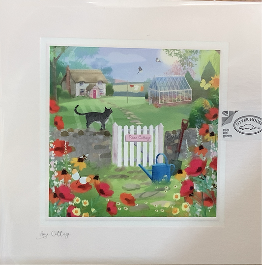 Heydays Rose Cottage Greetings Card
