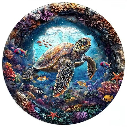 Sea Turtle Wooden Jigsaw, 150 Piece