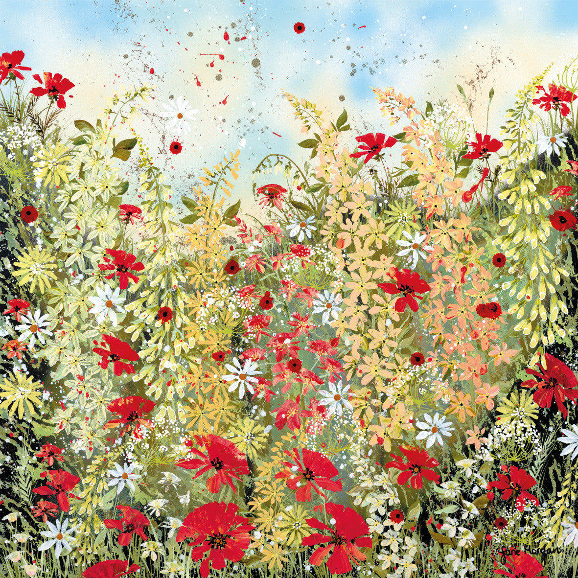 'Red Poppies' Eco-Friendly Greetings Card