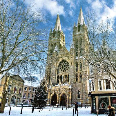 Truro Cathedral in the Winter Greetings Card