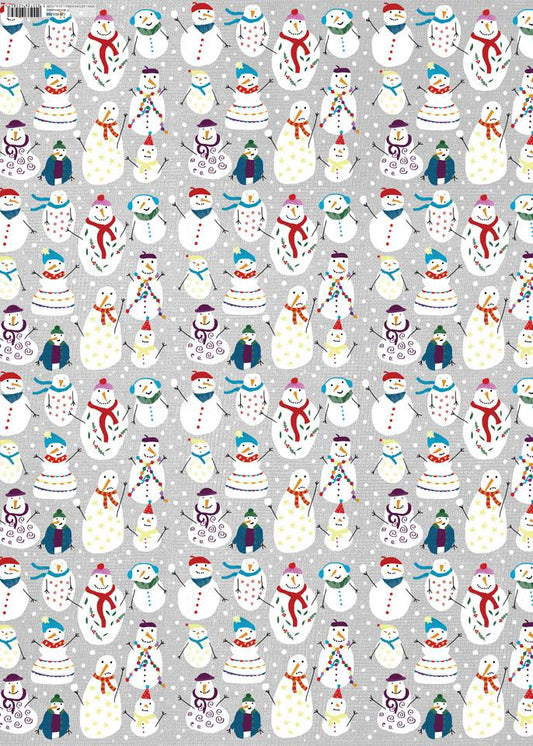 Snowmen Wrapping Paper