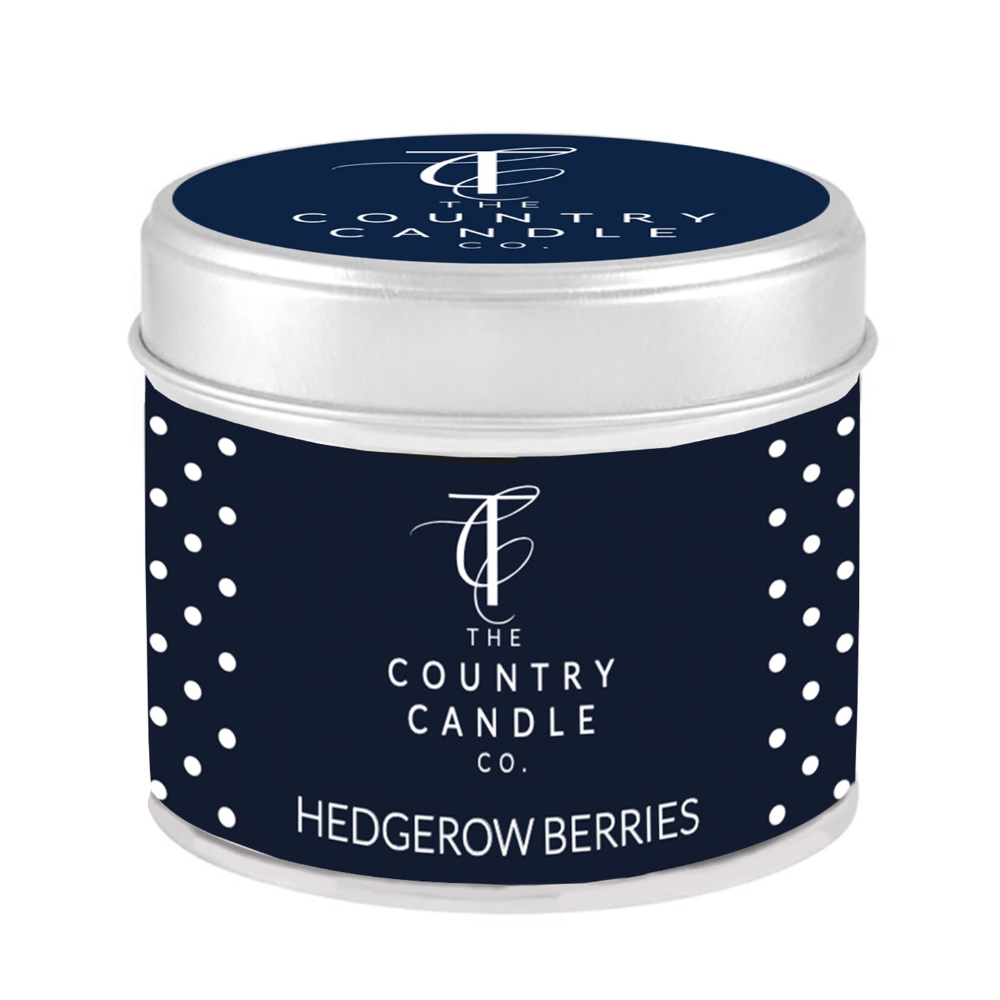 Polka Dot Tin Candle, Hedgerow Berries