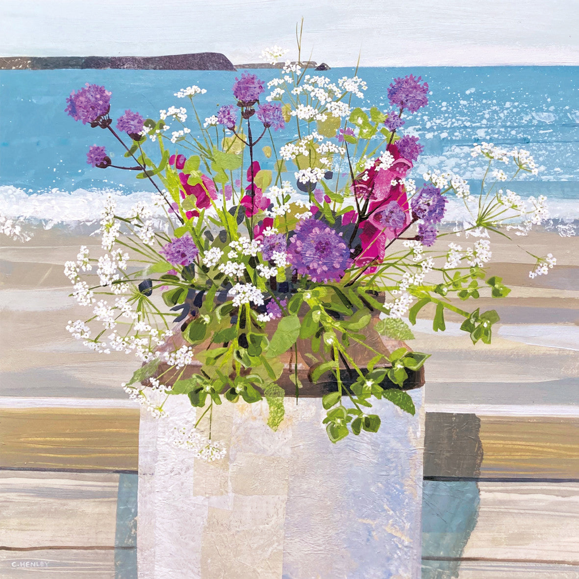 Fresh Flowers at Tatams Greetings Card