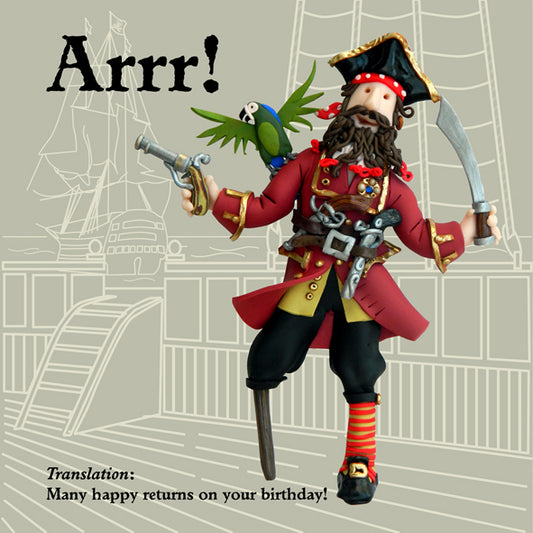 Arrr! Pirate Birthday Card