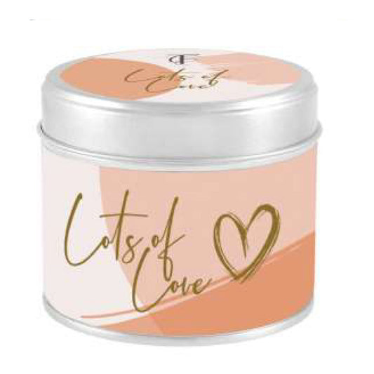 Lots of Love Tin Candle