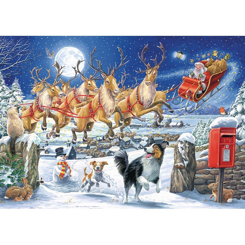 1000 Piece Chasing Santa Jigsaw