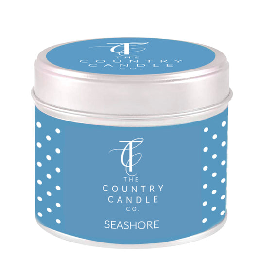 Polka Dot Tin Candle, Seashore