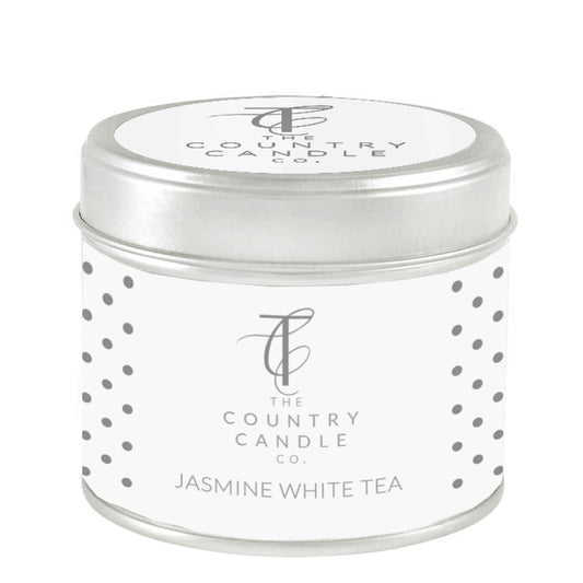 Polka Dot Tin Candle, Jasmine White Tea