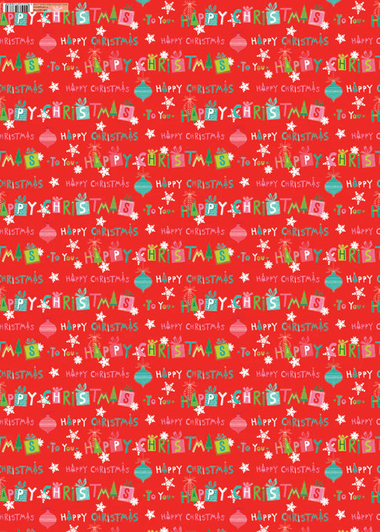 Happy Christmas Wrapping Paper